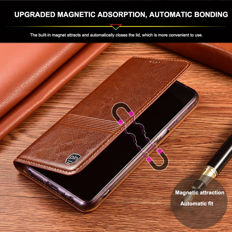 retro genuine leather case for infinix note 7 8 8i 10 11 11i 11s pro nfc luxury business cowhide phone case magnetic flip cover free global shipping