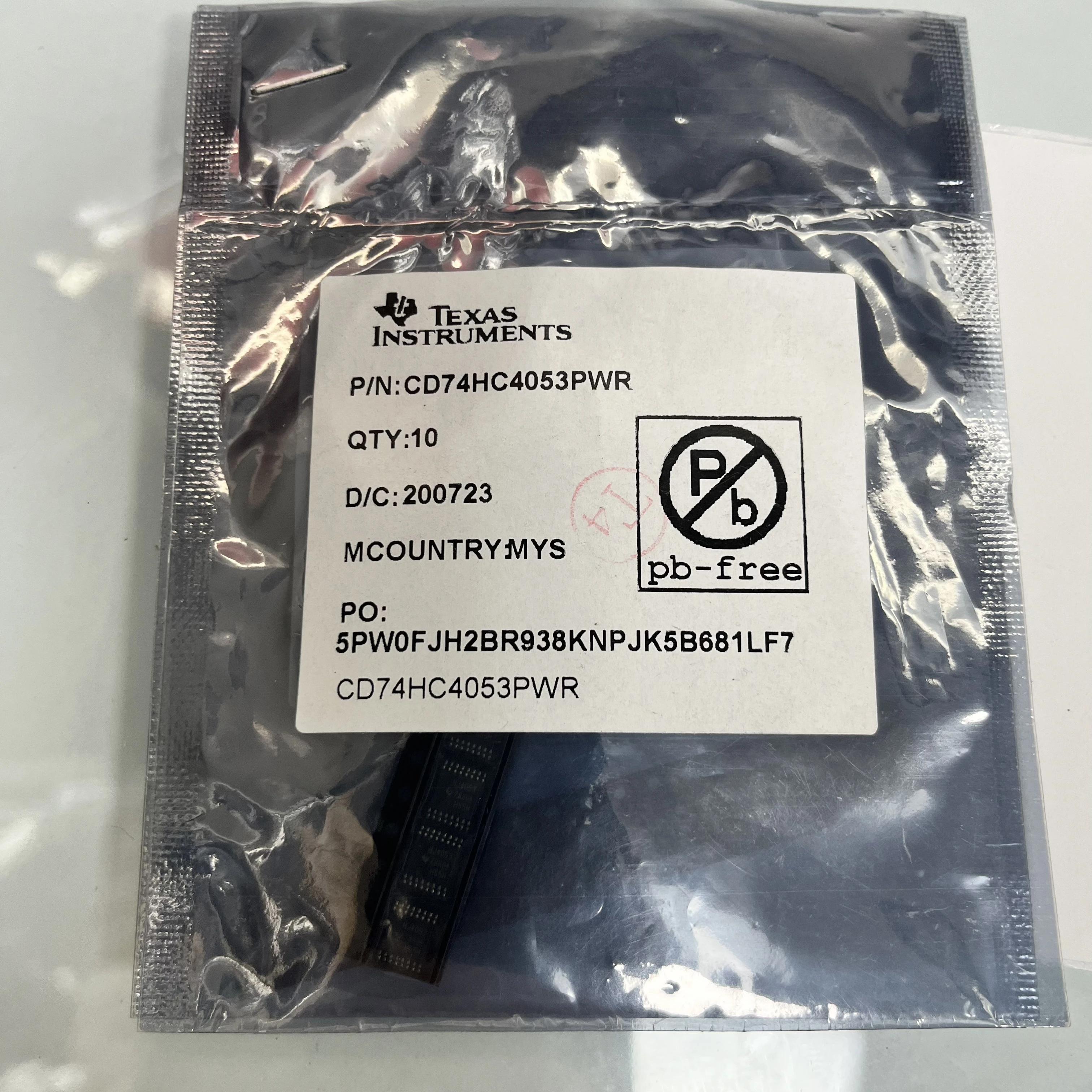 HJ4053 74HC4053PWR CD74HC4053PWR новая Оригинальная фотография