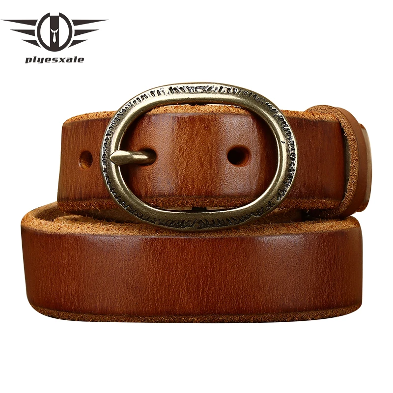 New Luxury Brand Cowhide Genuine Leather Belts For Women Jean Ceinture Femme Cinturones Para Mujer Pin Buckle Belt Thicken G201