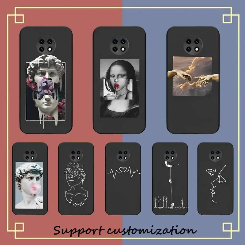 

Line Design Pattern Phone Case for Redmi 5 6 7 8 9 A 5plus K20 4X S2 GO 6 K30 pro