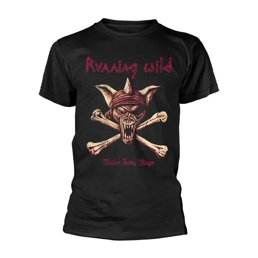 Черная футболка RUNNING WILD под JOLLY ROGER CROSSBONES Размер XX