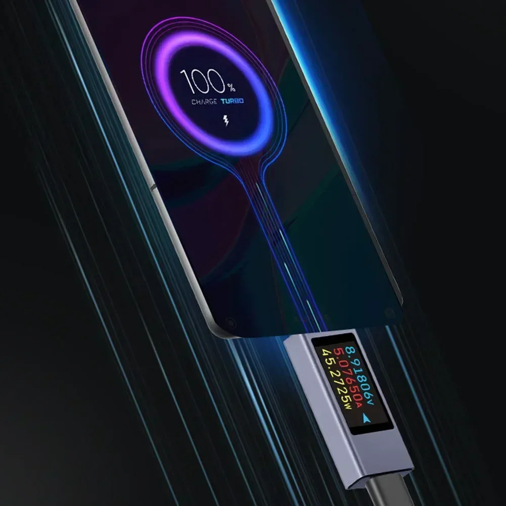 240 Вт USB C метр тестер зарядки телефона обнаружение в реальном времени