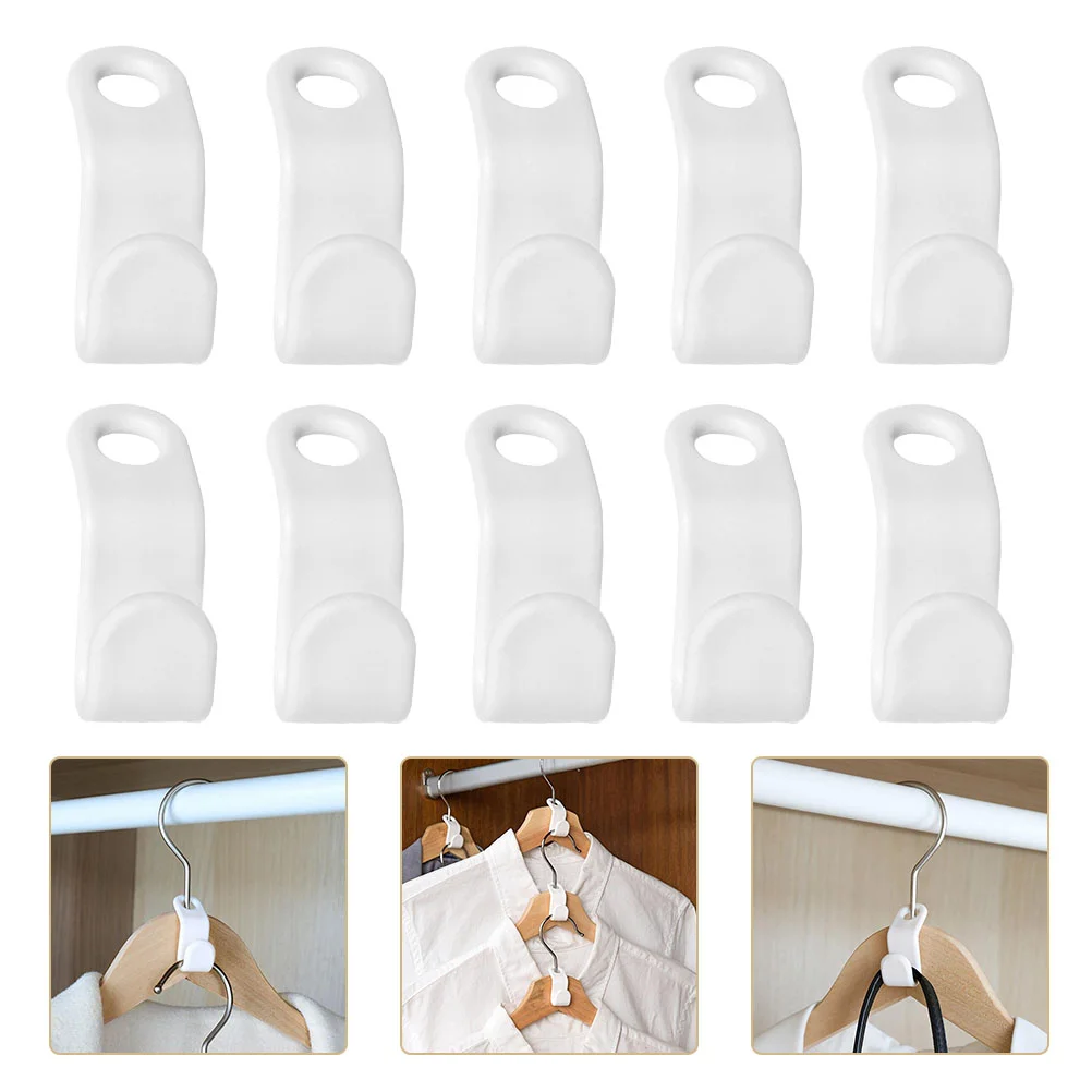 

Hanger Hooks Hook Connection Closet Clothes Cascading Hangers Rack Organizer Mini Extender Clips Storage Wooden Space Saving