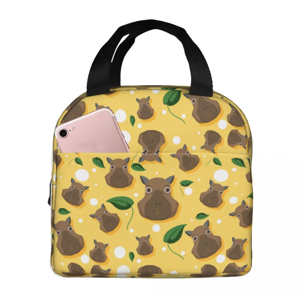 

Cute Capybara Capybaras Lunch Bag Waterproof Insulated Oxford Cooler Thermal Picnic Lunch Box