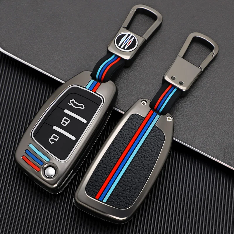 

Zinc Alloy Car Key Cover Case For Geely Emgrand EC7 EU 7 EU7 GC5 GC6 EC8 EC718 EC715 3 Button Key Holder Keychain Fob