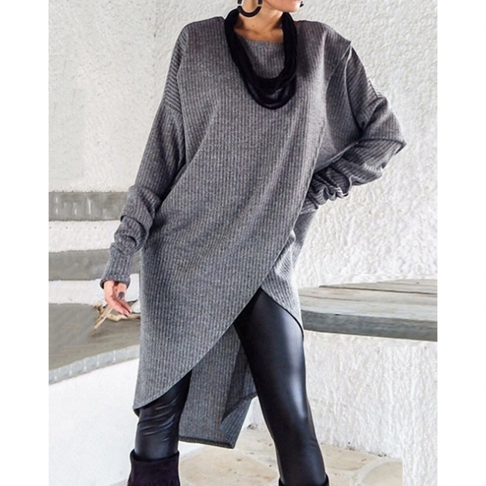 Рисунок 3 - Женское асимметричное платье с круглым вырезом