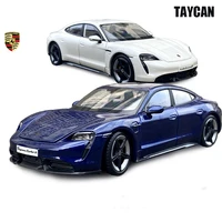 bburago 124 porsche taycan turbo s toys cars alloy simulation static 911 vehicles collection model collection kids gift