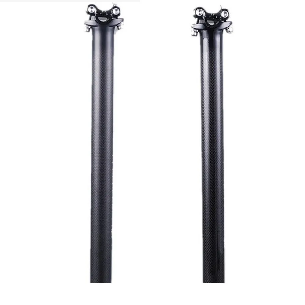 

new arrive NO LOGO Road Mountain Bike 3K Glossy Matte Carbon Fiber Bicycle Seatpost Bike Seat posts 27.2 30.8 31.6*300mm