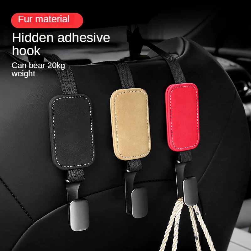 

For Jeep seat back hook decorative hook for Jeep Renegade Compass Grand Cherokee car mounted small hook suede Accessories
