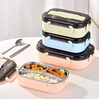 stainless steel insulated lunch box student school multi layer lunch box tableware bento food container storage breakfast boxes