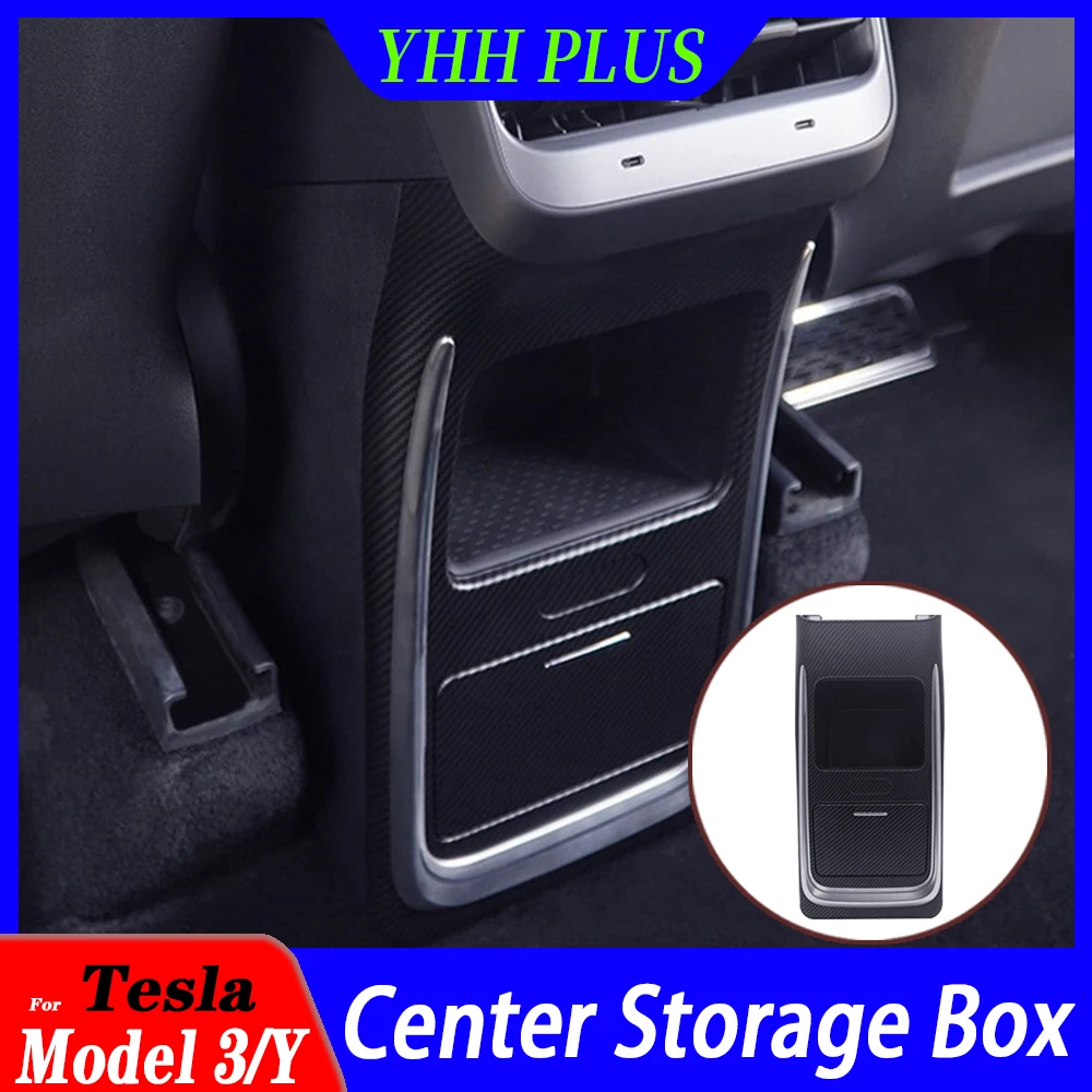 

Center Storage Box Armrest Box Organizer Case Organization For Tesla Model Y 2023 Accessories Car-style Car ModelY Exterio Parts