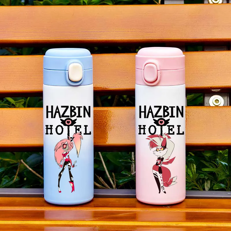 420 мл Hazbin Hotel мультфильм изолированная чашка из нержавеющей стали портативная