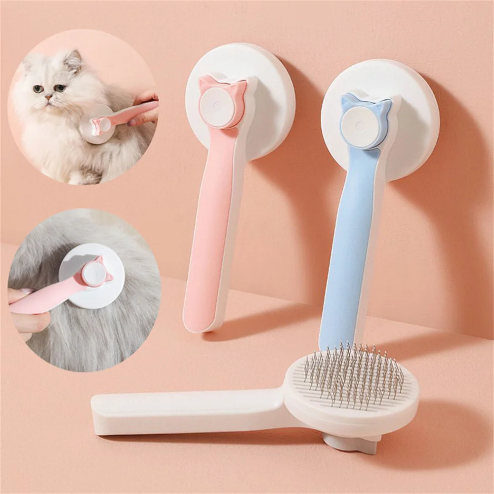 

Pet Dogs Cats Grooming Brush Self Cleaning Hair Remover Brush for Dog Puppy Kitten Hair Comb Shedding Brush Pet Care Supplies