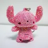 DIY Diamond Painting  Keychain Disney Stitch Keychain Cartoon Keyring Couple Bag Pendant Anime Figure Key Ring Children Gift 2