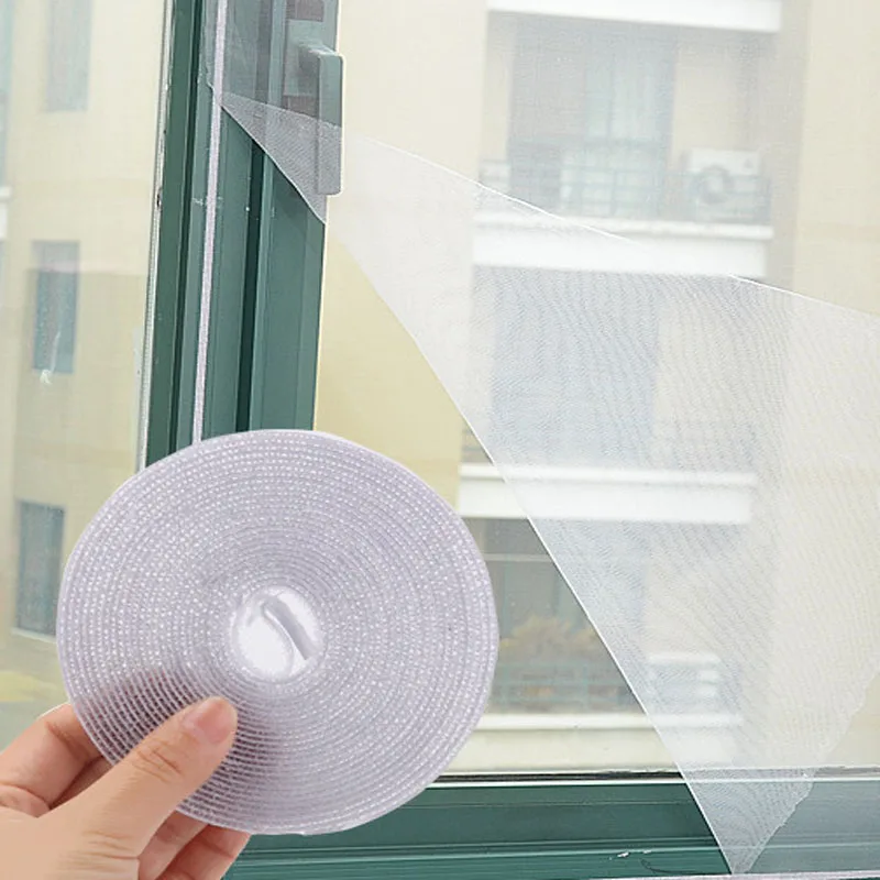 

DIY Insect Screen Window Netting Kit Fly Bug Wasp Mosquito Curtain Mesh Net Cover Insect Window Net &Tape dropshipping