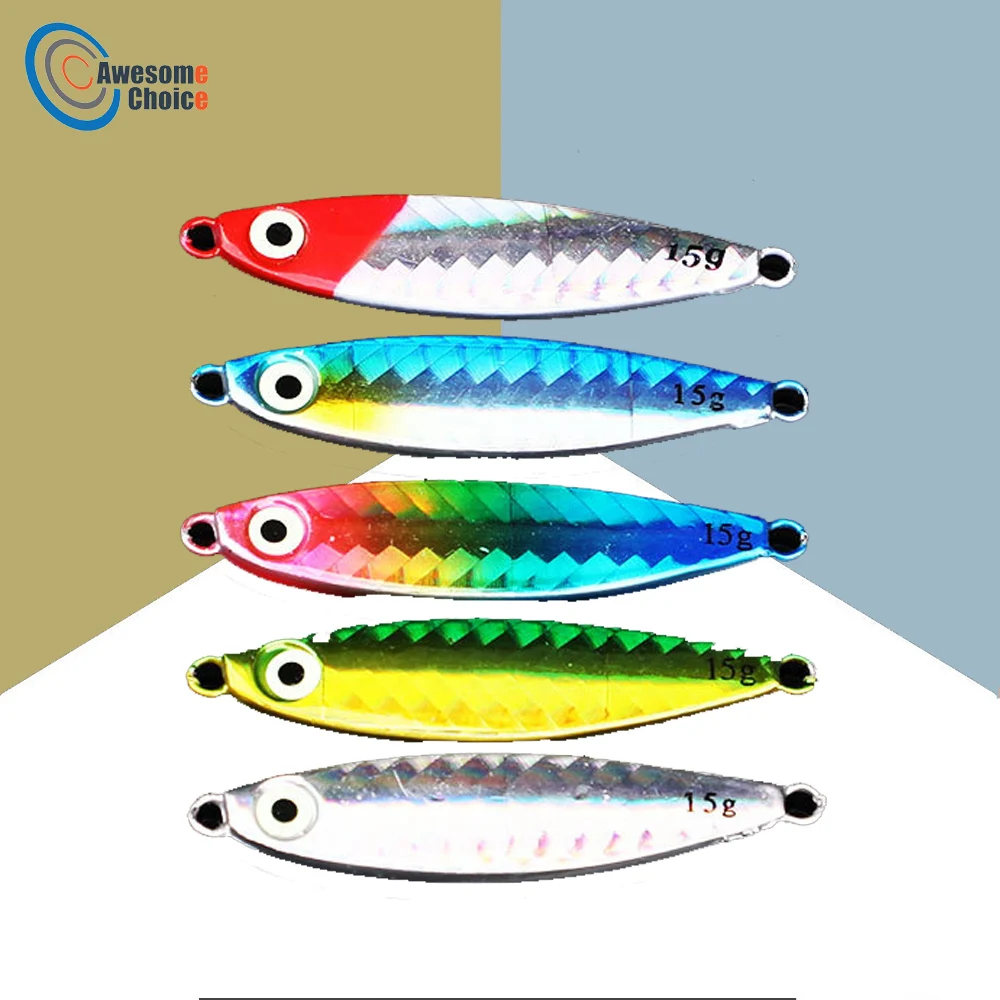 

5Pcs 7g-20g Metal Spinner Spoon Lure Trout Fishing Lure Hard Bait Sequins Noise Paillette Artificial Bait Fish Tackle