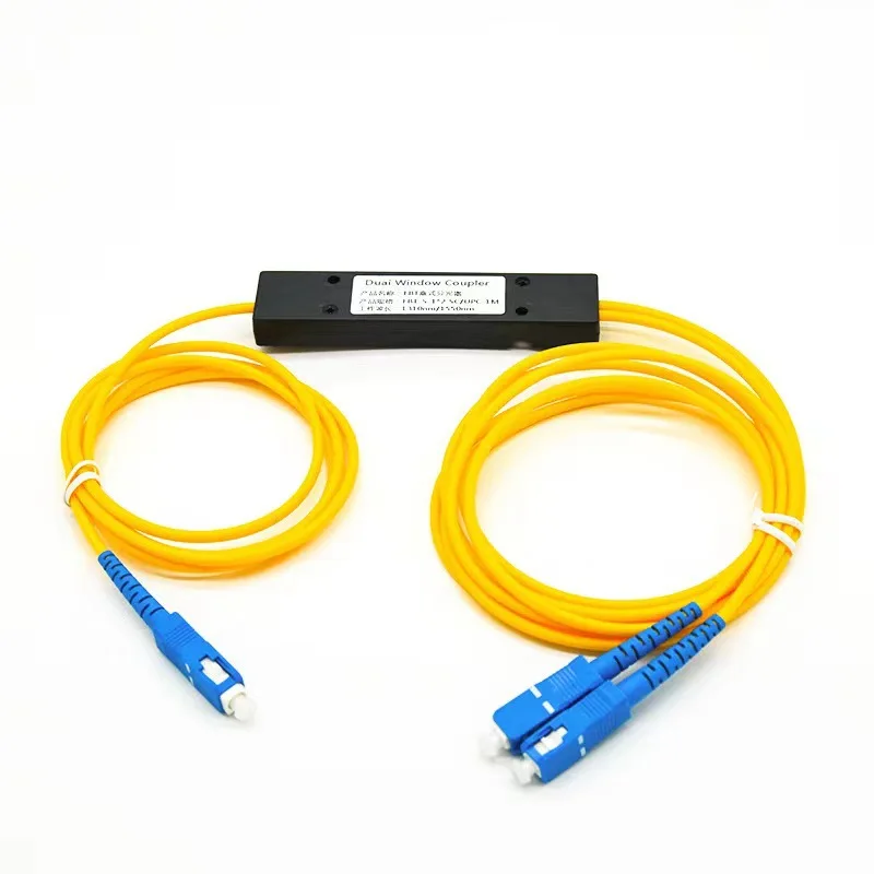 5 шт./партия SC UPC 1X2 PLC одномодовый волоконно-оптический сплиттер FBT оптический