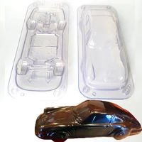 3d car shaped mold car maker baking mold polycarbonate plastic mould for chocolate soap clay cake decorating tools