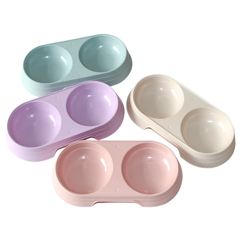 

Puppy Dog Food Bowl Pet Feeder Double Bowl Pet Cat Feeding Bowl Water Bowl and Food Bowl For Pet Cats Small Dogs Feeder Supplies