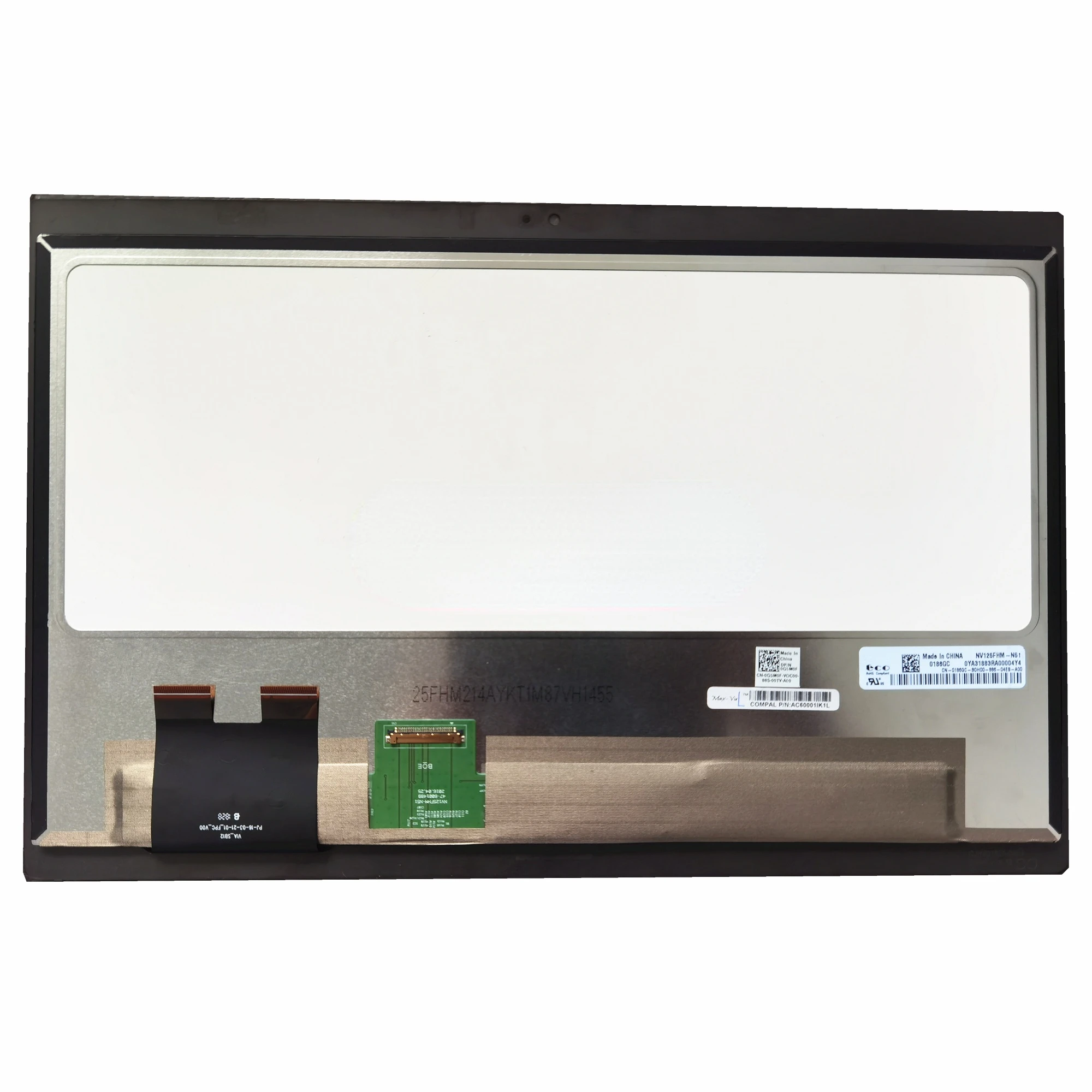 

NV125FHM-N51 12.5" IPS LCD LED Touch Screen Digitizer Assembly For Dell Latitude 7280 E7280 7290 E7290 No Frame