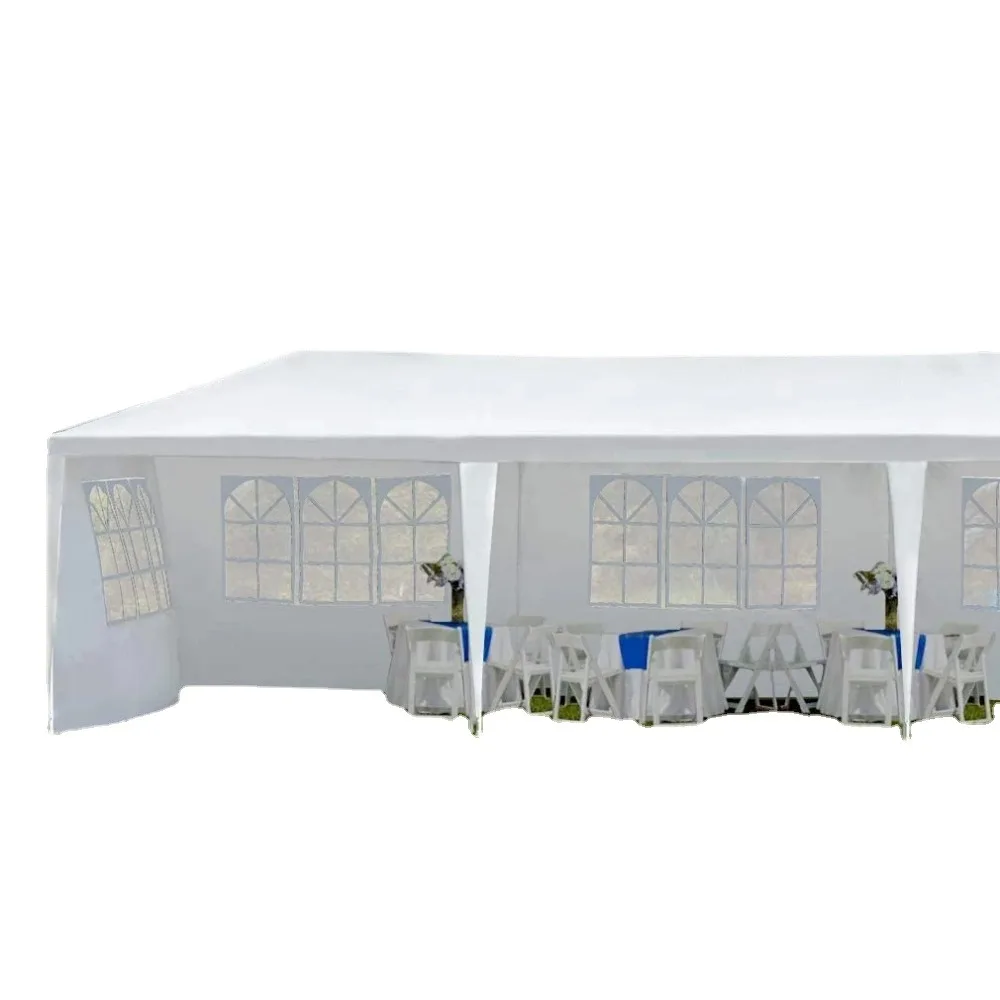 

SUGIFT 10 'x 30' Наружный навес, фотосвадебная палатка, белая беседка с 5 боковыми стенками, Большой Простой модный красивый дизайн
