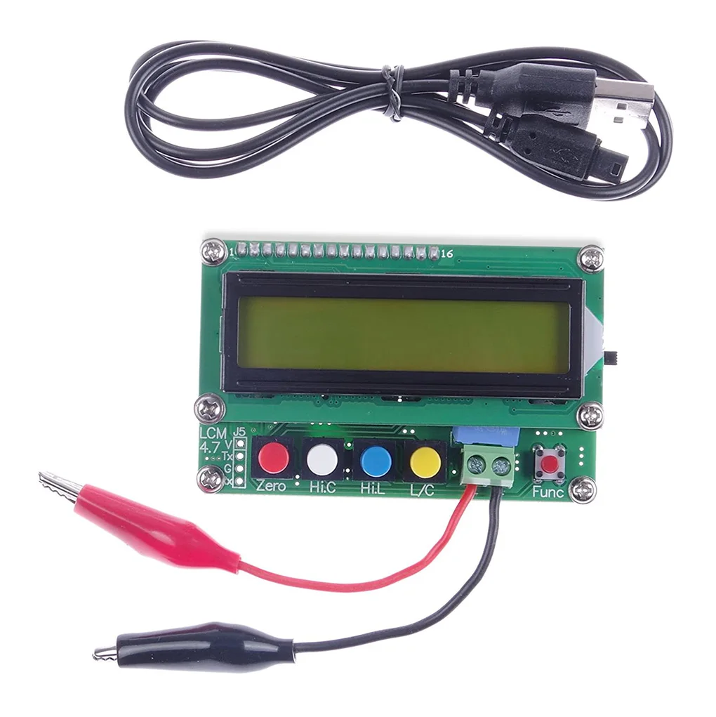 

Capacitance L C Meter ESR Digital LCD Computation Inductance Accuracy with Yellow Backlight Inspection Power Supply