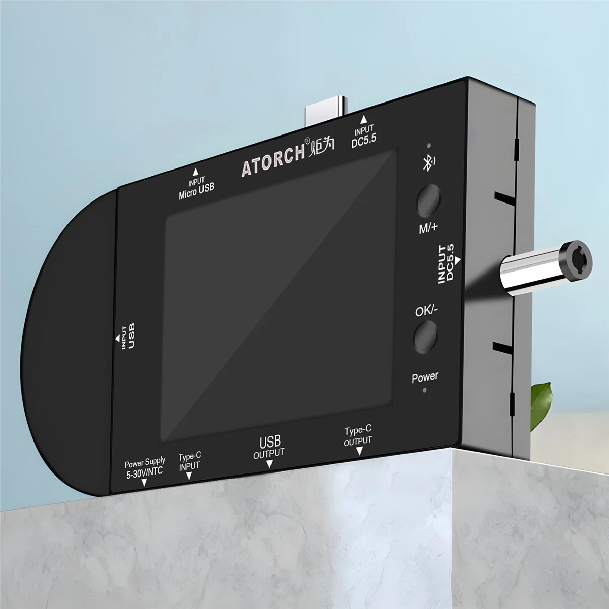 

QA06R ATORCH UD24 USB-тестер Type-C 2,4-дюймовый цифровой вольтметр Амперметр Power Bank Детектор напряжения Вольт PD Триггер Электрический счетчик