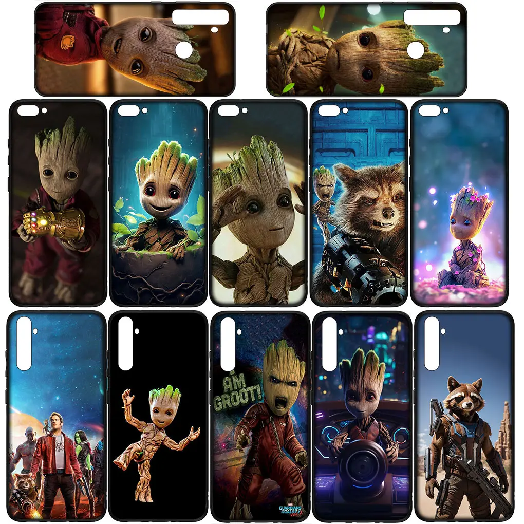 Чехол для телефона G-стражи Галактики M-Marvels G-groot OPPO A17 A15 A16 A17K A16K A53 A54 A96 A95 A94 A74 A78 A58 A38