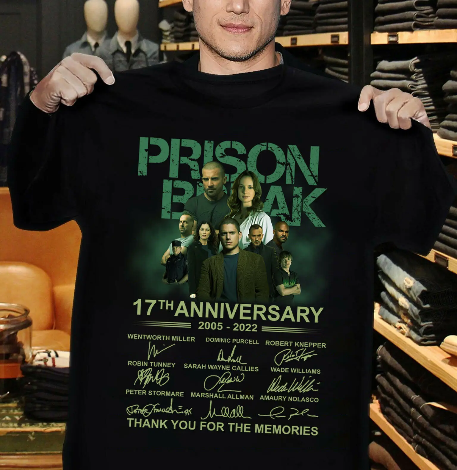 

Prison Break Signatures 17 Years Anniversary Shirt