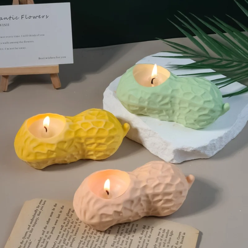 Подсвечник из арахиса и бетона силиконовая форма цветочный горшок сделай сам