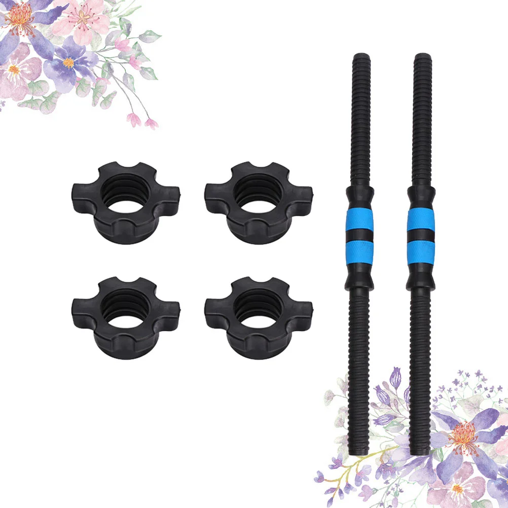 

50cm Barbell- Lock Collars Dumbell and 2pcs Dumbbell Connecting Rods Clamps Anti-- Lock Collars for Dumbell Weightlifting gym