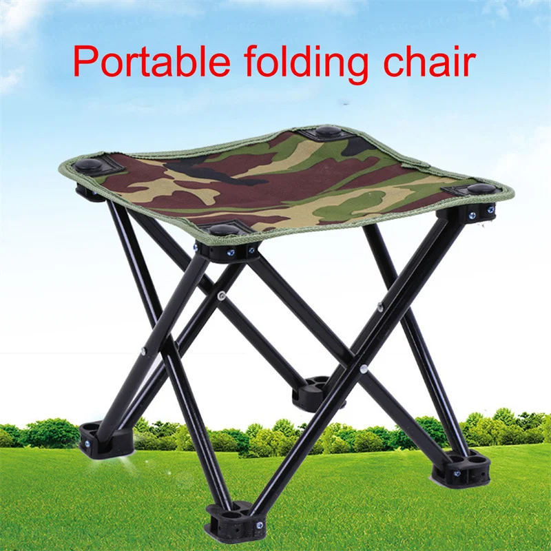 

Collapsible Camouflage Bench Stool Portable Outdoor Mare Ultra Light Subway Train Travel Picnic Camping Fishing Chair Foldable