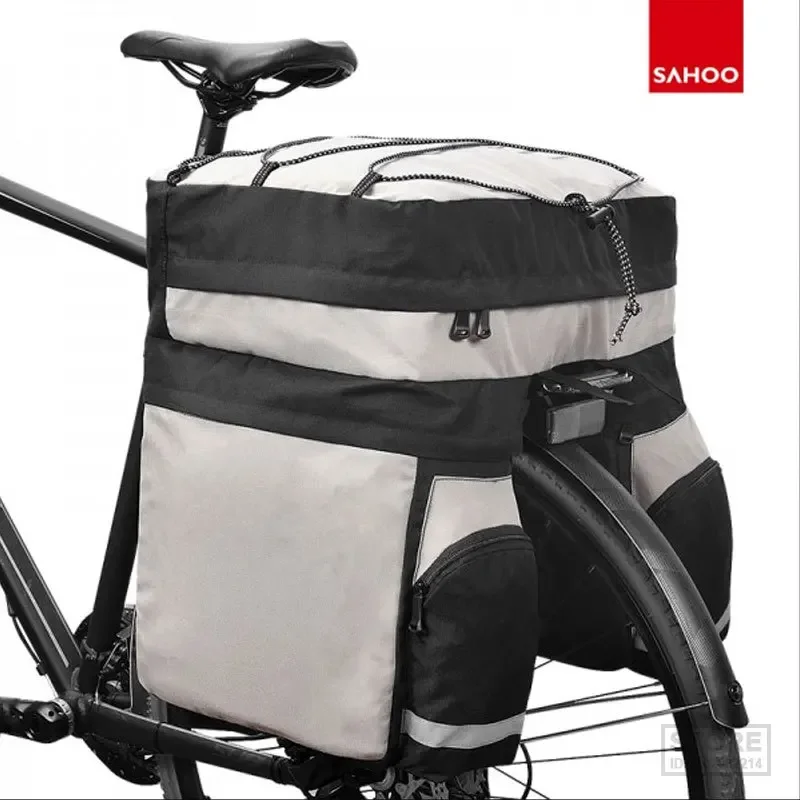 Сумка-переноска Sahoo для велосипеда 60 л с чехлом от дождя