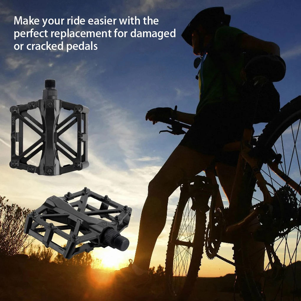 

1 Pair Bicycles Pedals Reflective Nonslip Bike Pedal Comfortable Cycling Flat Platform Footrest Professional Parts