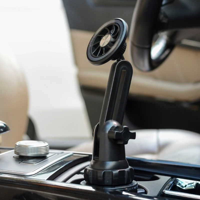 

Stylish Magnetic Phone Bracket for Car Cup Holder Safe & Reliable Phone Usage