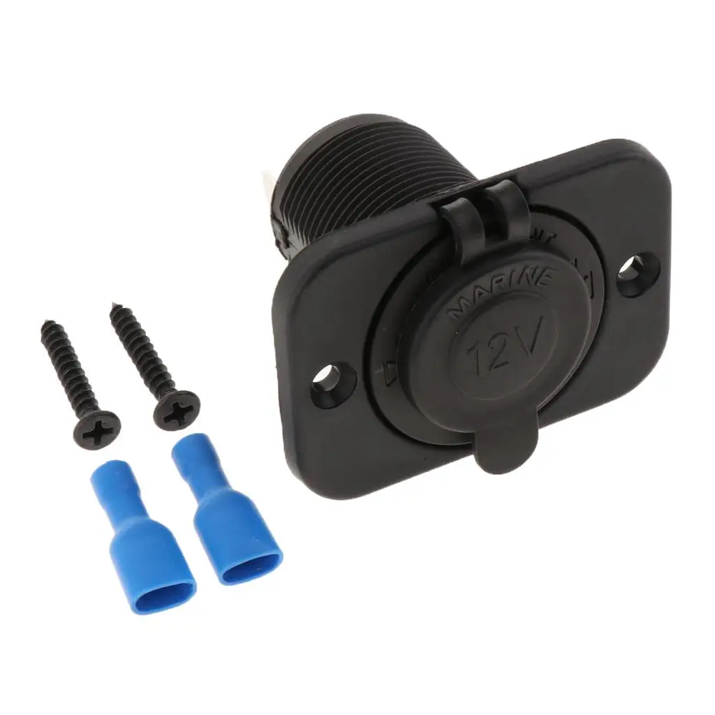 

2x12 В Автомобильная лодка водонепроницаемая розетка прикуривателя штепсельная вилка Выходная панель