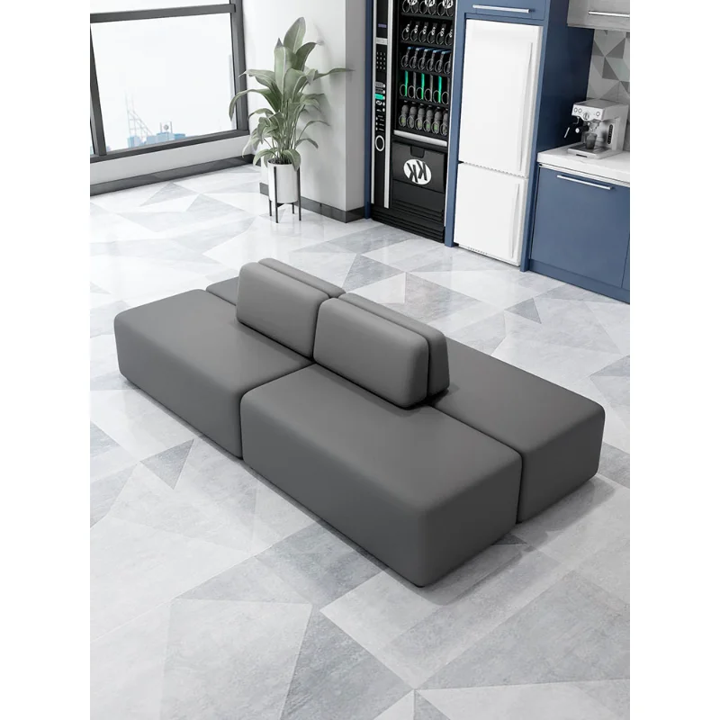 

Creative Leisure Reception Special-Shaped Double-Sided Back-to-Back Clothing Store Office Reception Sofa