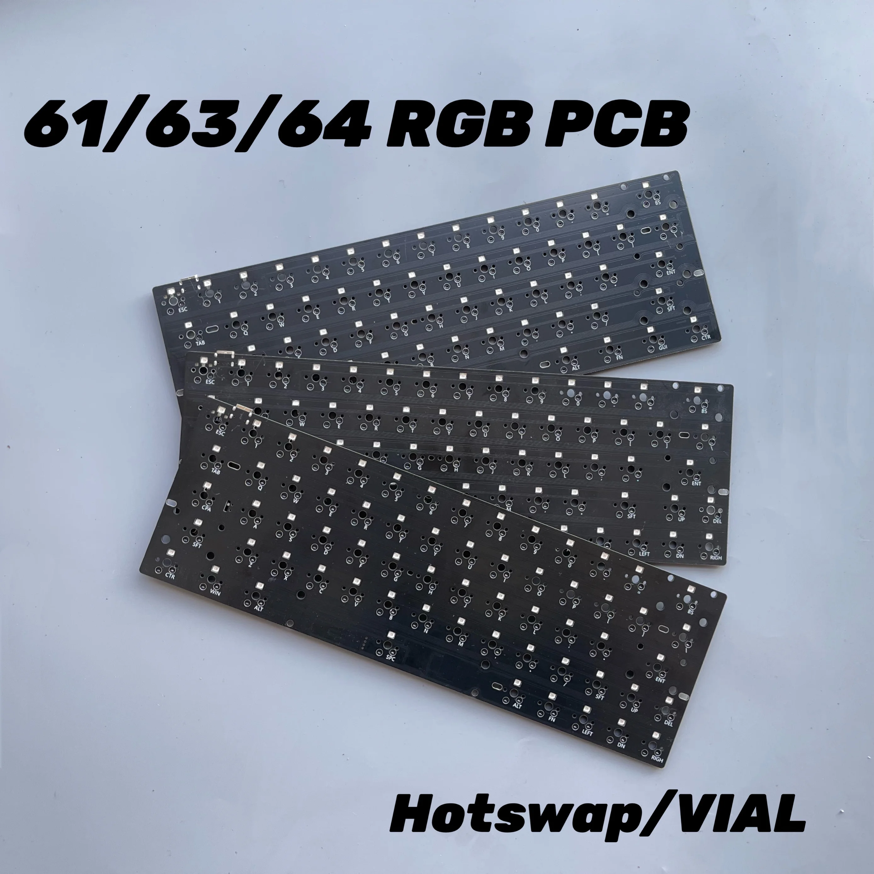 Проводная печатная плата RGB с возможностью горячей замены GH60 64 клавиши 63