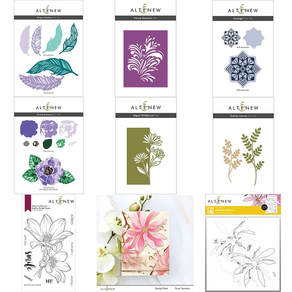 

New Plant Metal Cutting Dies And Stamps For Diy Paper Card Embossing Crafts Decorative Arts Scrapbooking Photo Album Die Cut