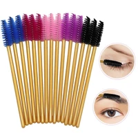 10pcs disposable eyebrow brush eyelash brush long rod can be bent on makeup natural eyelash brush makeup eyelashes comb