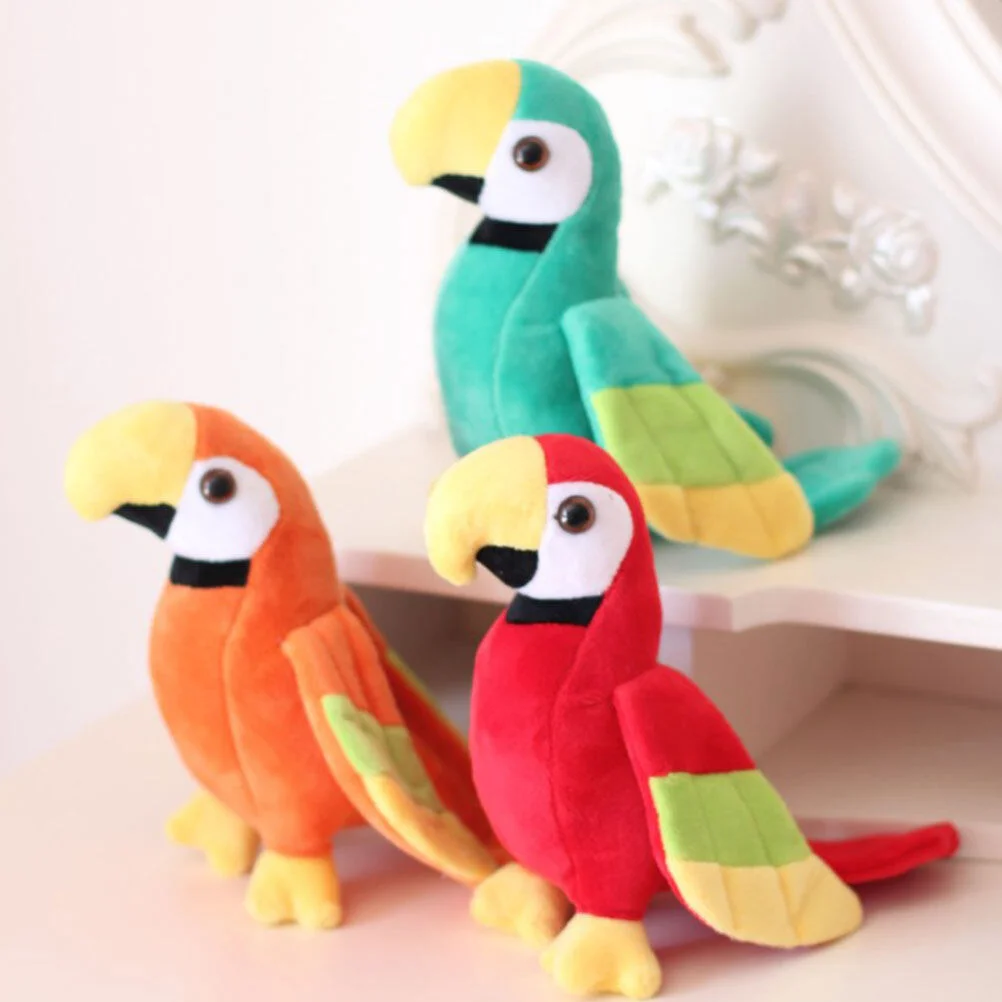 

Мягкие птицы, попугай, реалистичный попугай, искусственный плюшевый очаровательный попугай, подарок для детей, реалистичный попугай, Детская птица