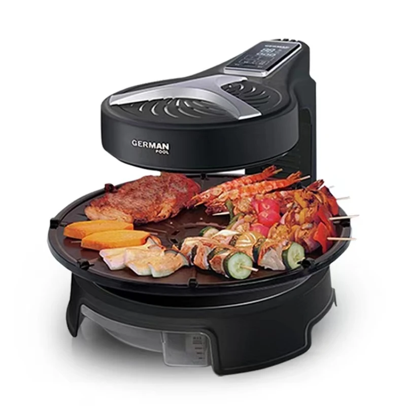 

Household Smokeless Barbecue Grill Automatic Rotary Barbecue Plate Korean Grilled Skewers Electromechanical Barbecue Machine