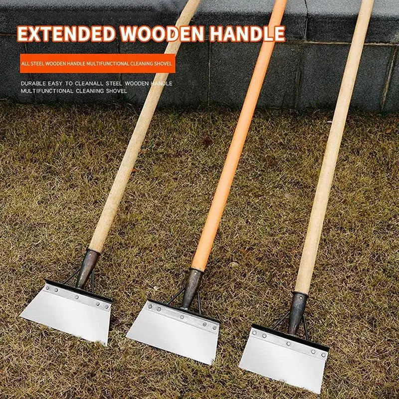 

Multi-Use Gardening Cleaning Shovel Head Stainless Steel Weeding Garden Hand Shovel Pig Farm P igeon Chicken Coop Manure Shovel