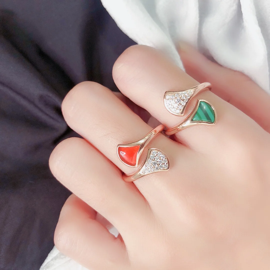 

Женское Открытое кольцо из серебра 100% пробы, ювелирное изделие в стиле фритиллари