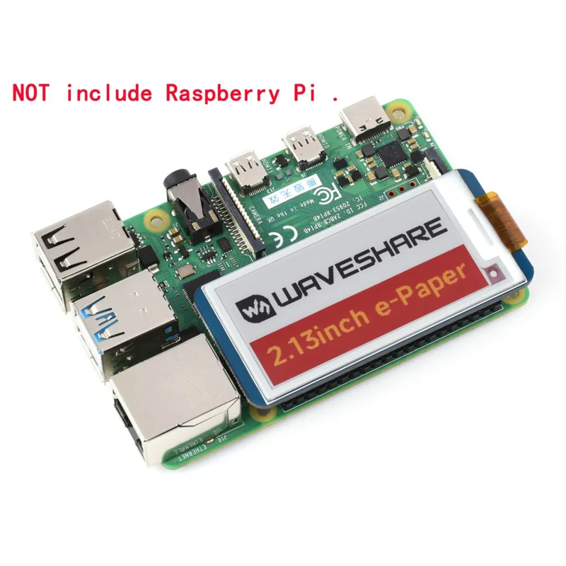 2 13 дюймовый 4-цветный комплект удлинителя экрана E-Paper Eink для RPI Raspberry Pi 0 Zero Вт 3