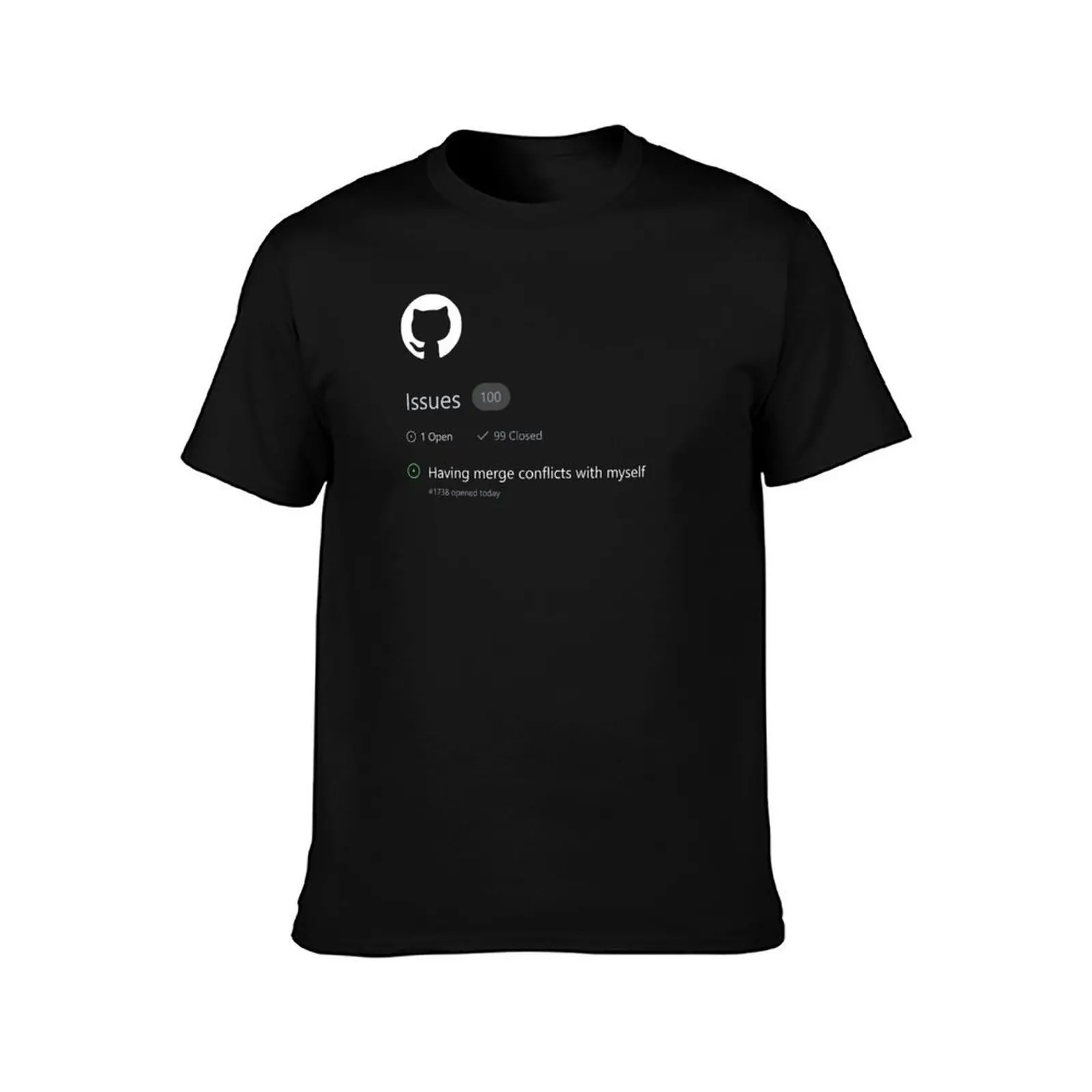 Фото Github Issue - Having merge conflicts with myself Футболка мужская 100% хлопок люксовый бренд аниме футболки для мужчин Футболка №2