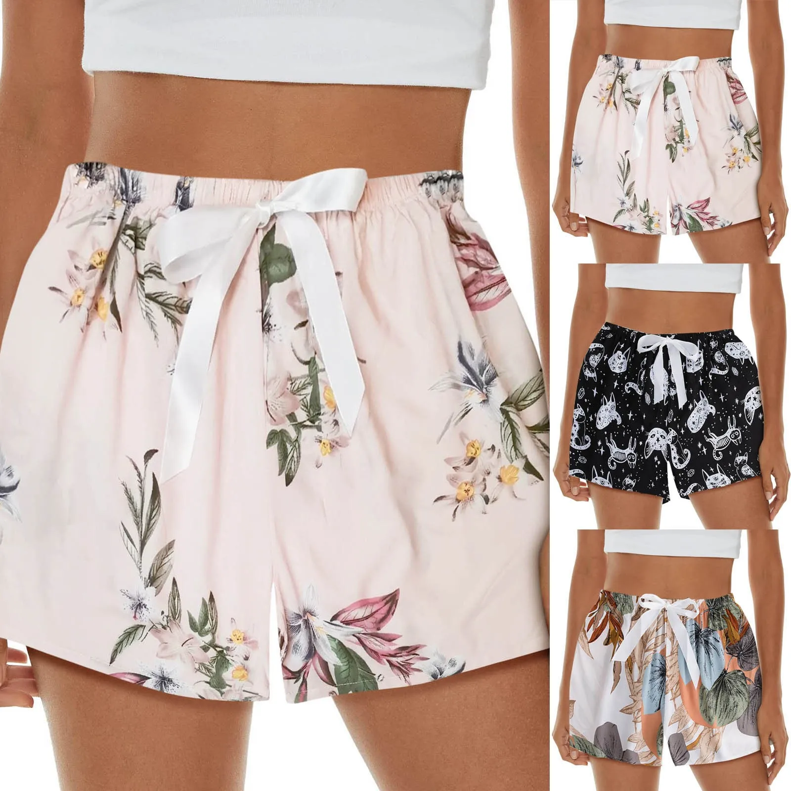 

Harajuku High Waist Shorts Femme Sexy Women Casual Floral Short Bottom Woman Clothing Feminine Lounge Summer Shorts Dailywear