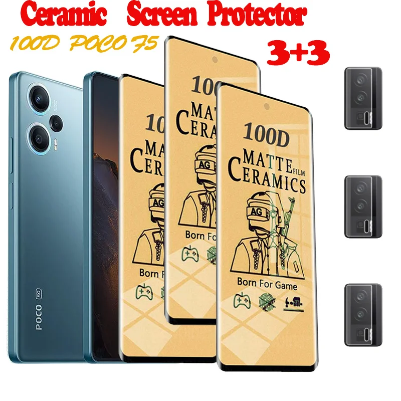 

Poco f5 керамическое защитная пленка для Xiaomi Poco f5 керамический защитный экран Poco f5 pro матовое стекло мягкое Poco f5 Pro 5G не закаленное стекло Poko f5 стекла на поко Ф5 пленка pocof5 матовая защитная пленка