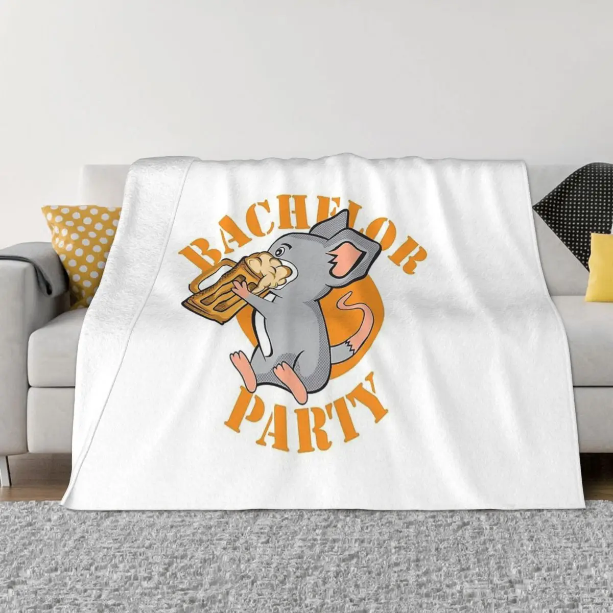 

Девичник Беки мышь портативные теплые пледы одеяла для постельных принадлежностей путешествия