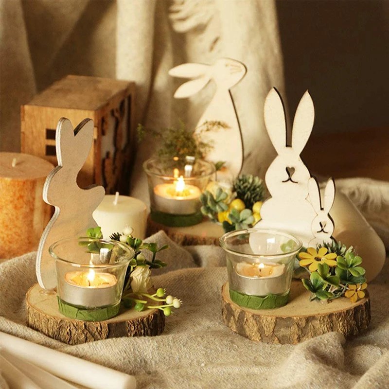 Easter Candles Holders  Lovely Table Decoration Diy Handmade Home Decor Crafts